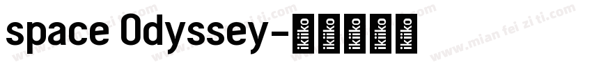 space Odyssey字体转换